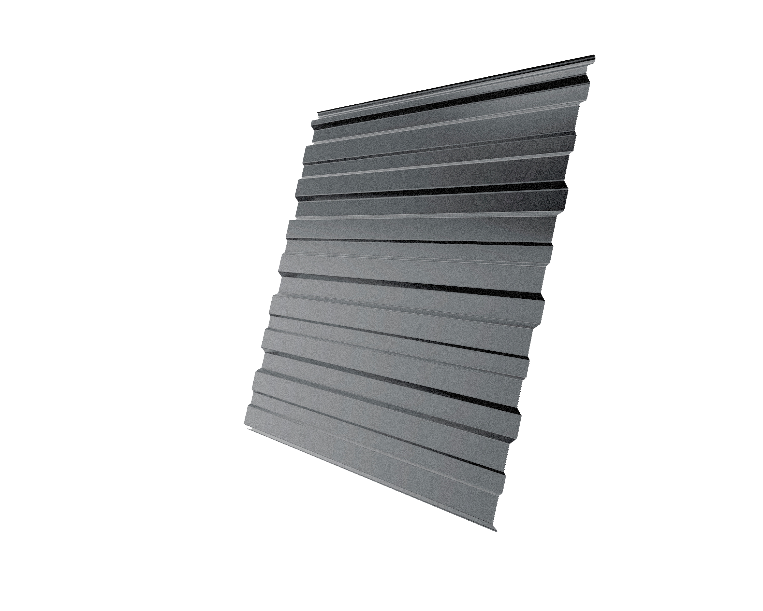 Профнастил C10R 0,5 Satin RAL 9006бело-алюминиевый