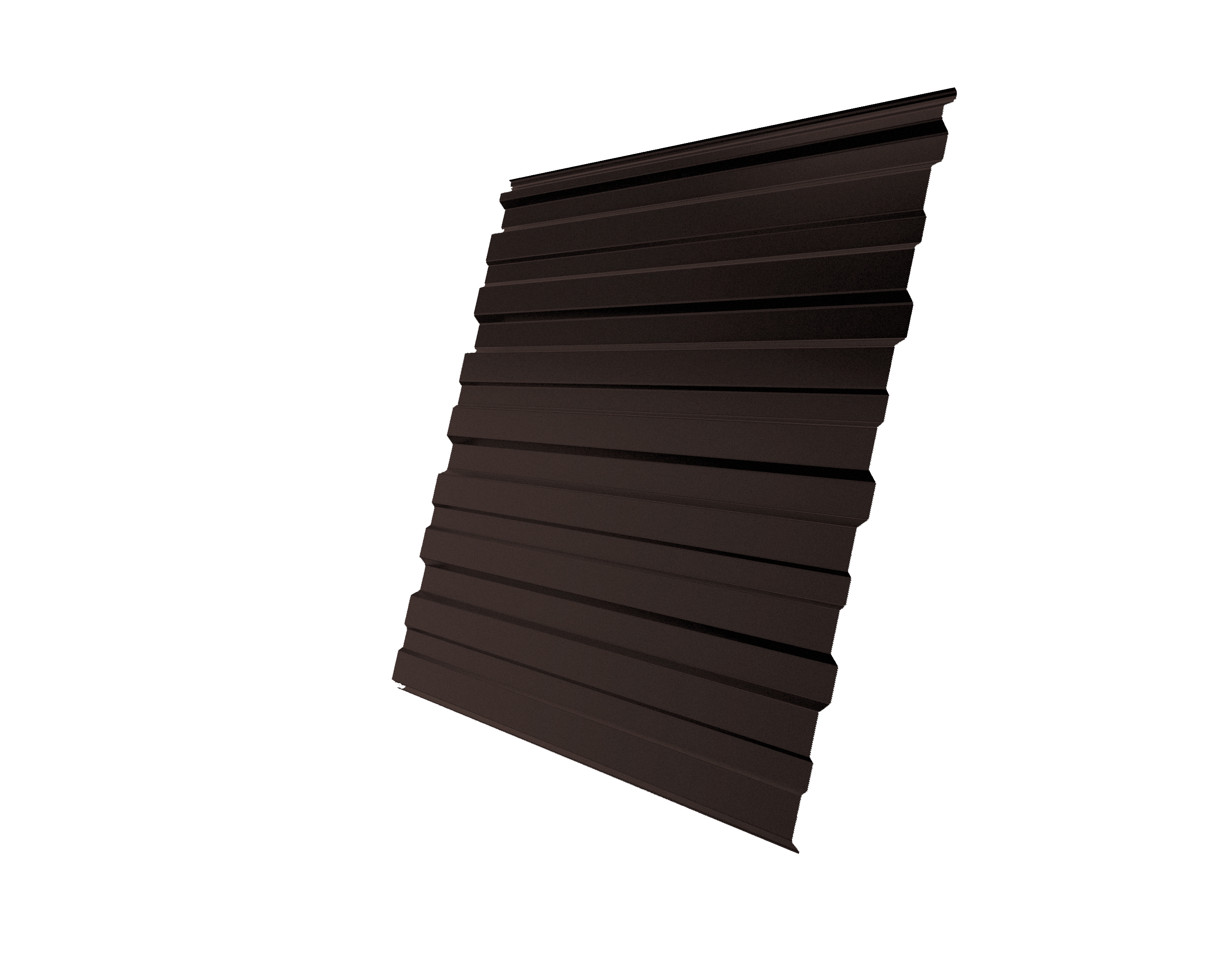Профнастил C10R 0,5 Satin RR 32 темно-коричневый