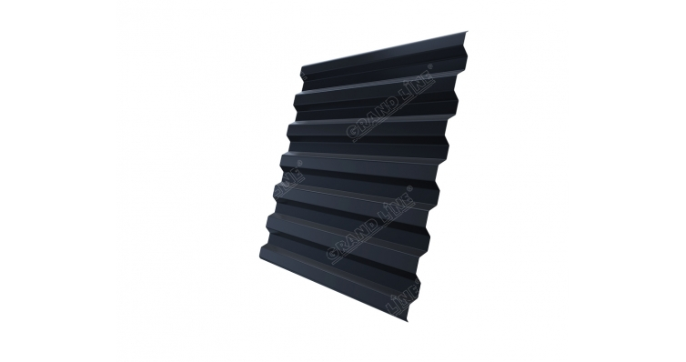 Профнастил C21R 0,45 PE-Double RAL 7024 мокрый асфальт