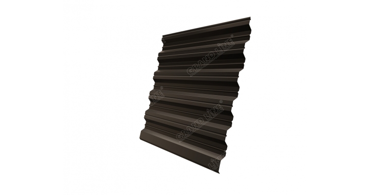 Профнастил HC35R 0,5 Satin Matt RR 32 темно-коричневый