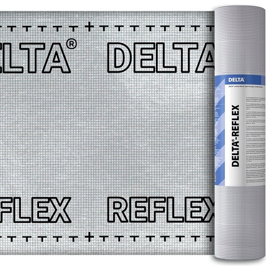 Пленка пароизоляционная Delta-Reflex с алюминиевым рефлексным слоем 75м2