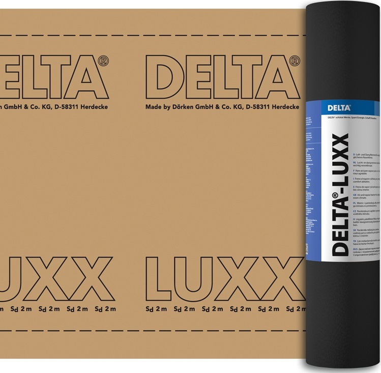Пленка пароизоляционная Delta-Luxx с ограниченной паропроницаемостью 75м2