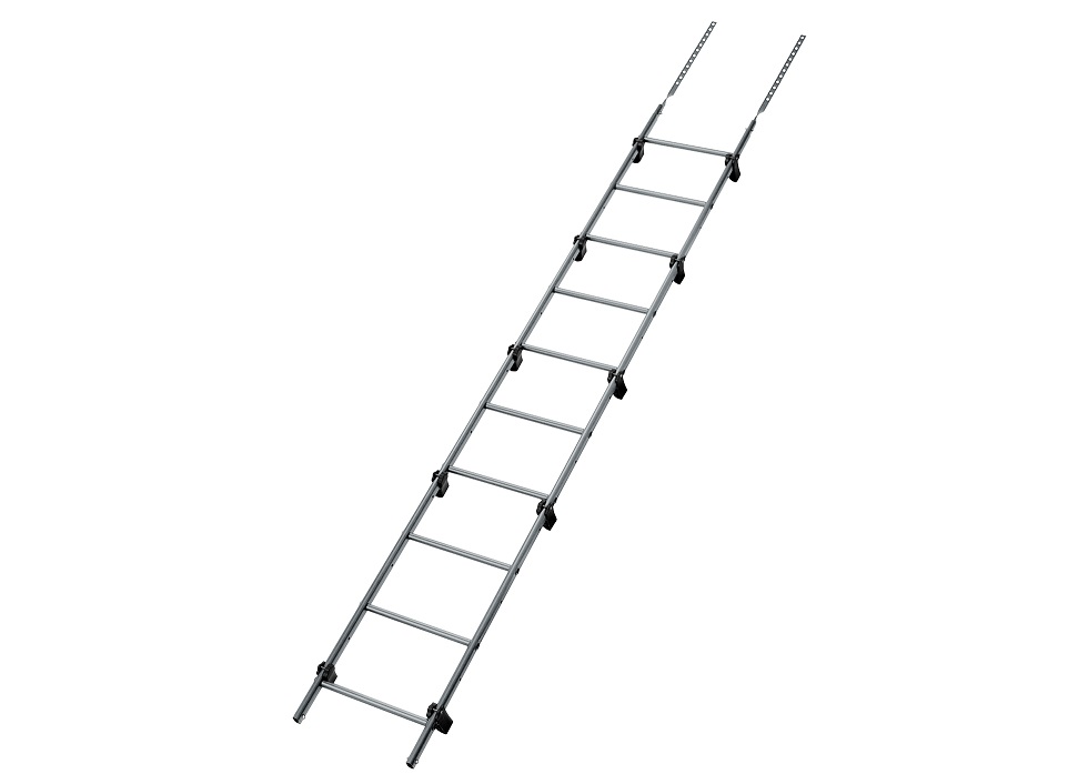 Лестница кровельная Grand Line RAL 7040 2,76м
